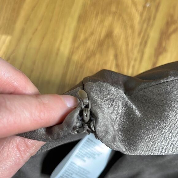 Halston Womens Pants Falcon Side Zip Wide Leg High Rise Gray Size Small NWT - Picture 11 of 15